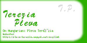 terezia pleva business card